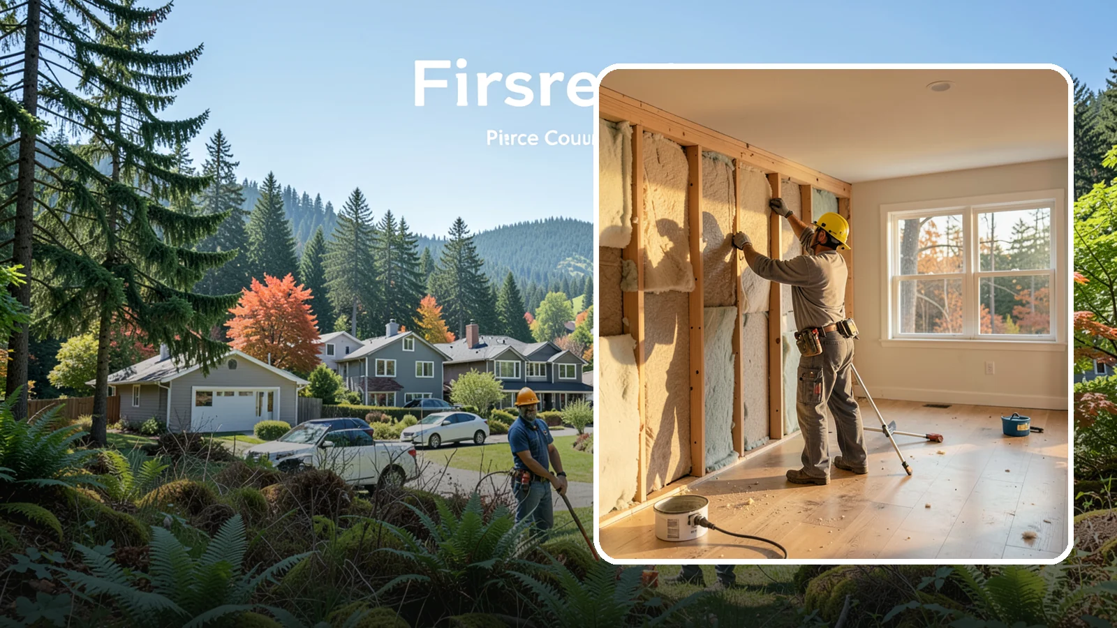 Sound Batt Installation in Fircrest, Pierce County, WA - We install acoustic sound batts to reduce noise transfer between rooms and floors in your home.