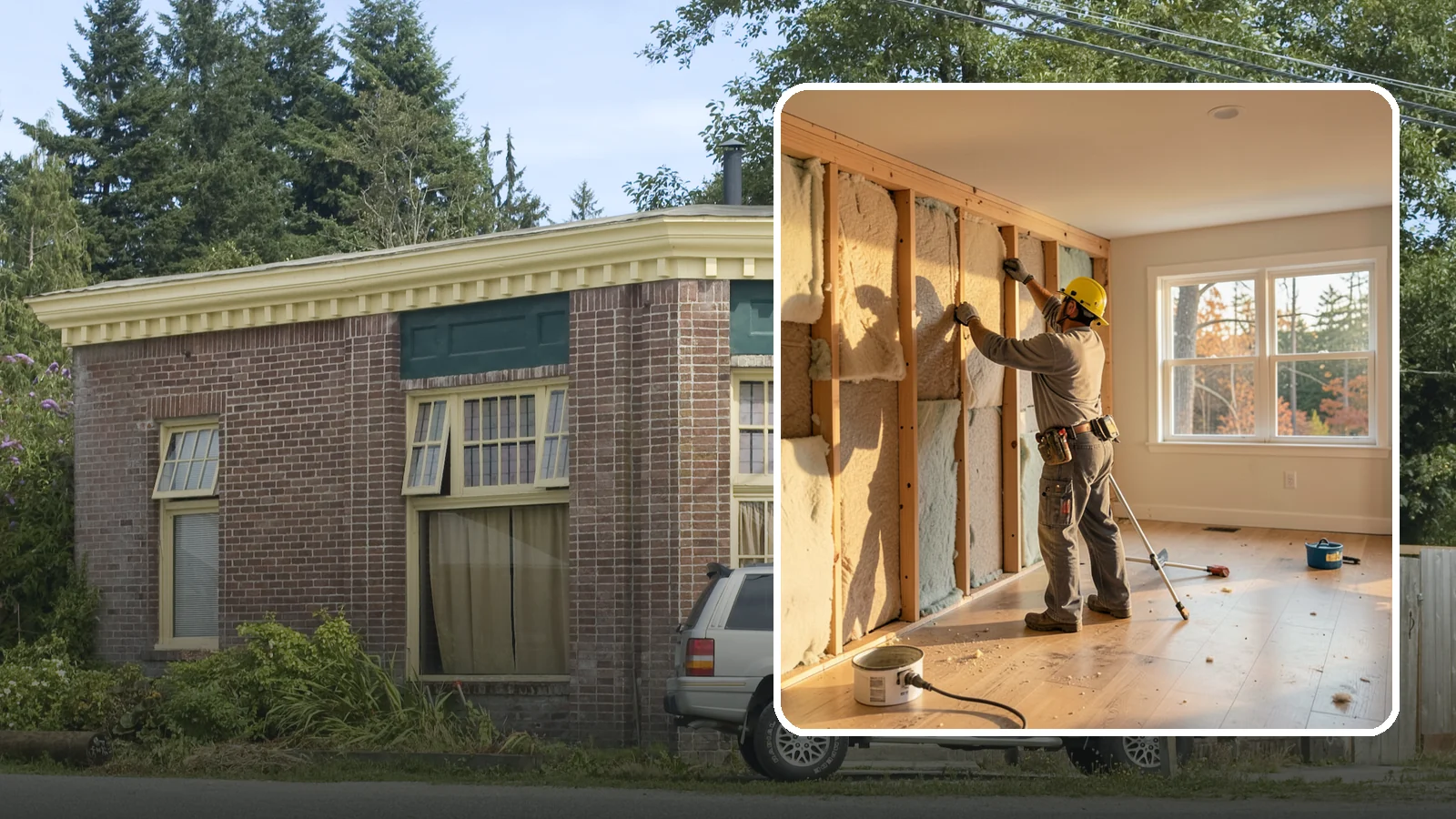 Sound Batt Installation in Hamilton, Skagit County, WA - We install acoustic sound batts to reduce noise transfer between rooms and floors in your home.