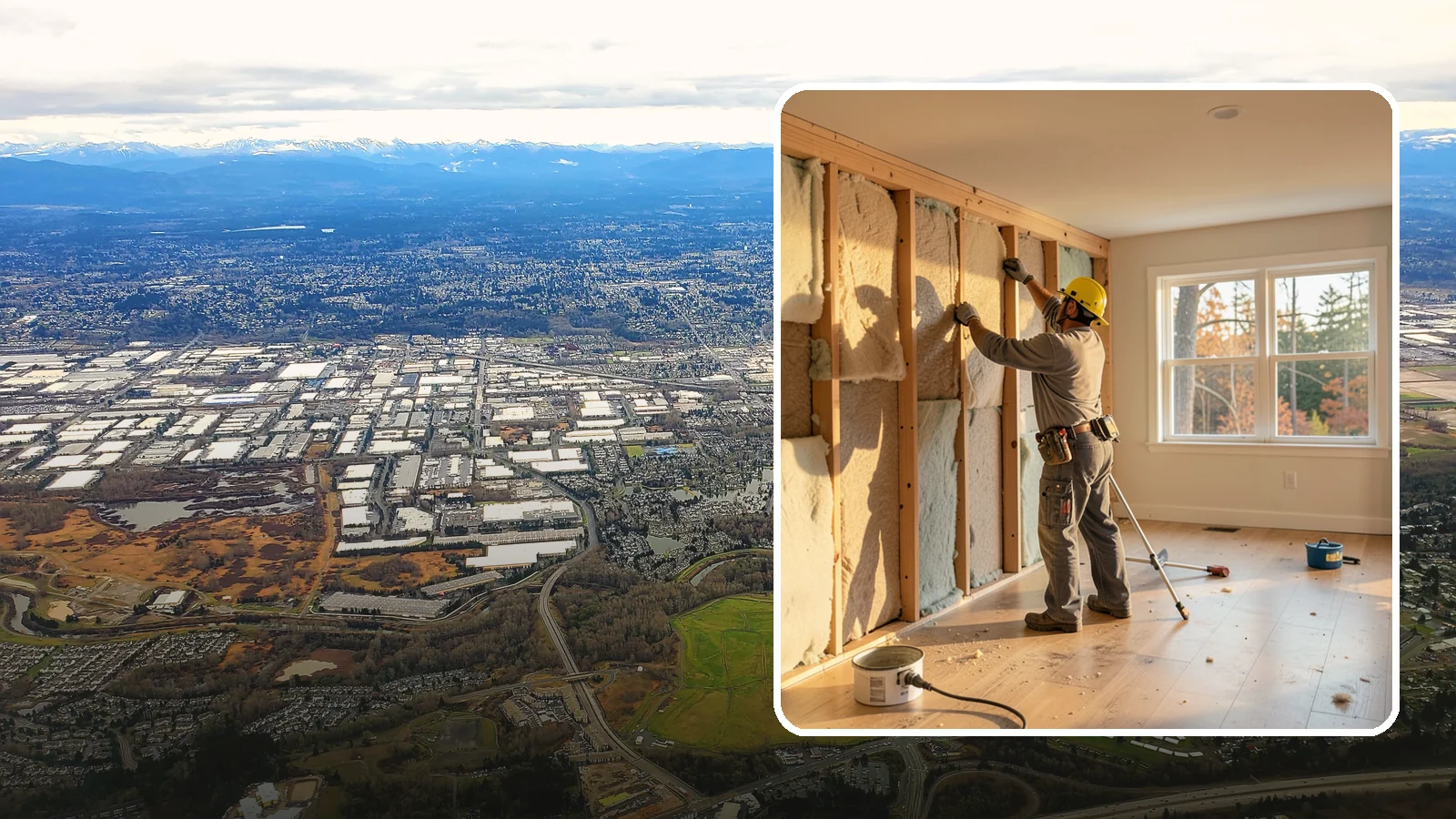 Sound Batt Installation in Kent, King County, WA - We install acoustic sound batts to reduce noise transfer between rooms and floors in your home.