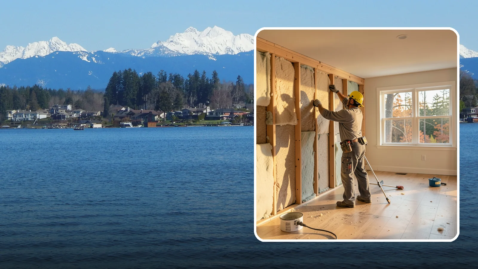 Sound Batt Installation in Lake Stevens, Snohomish County, WA - We install acoustic sound batts to reduce noise transfer between rooms and floors in your home.
