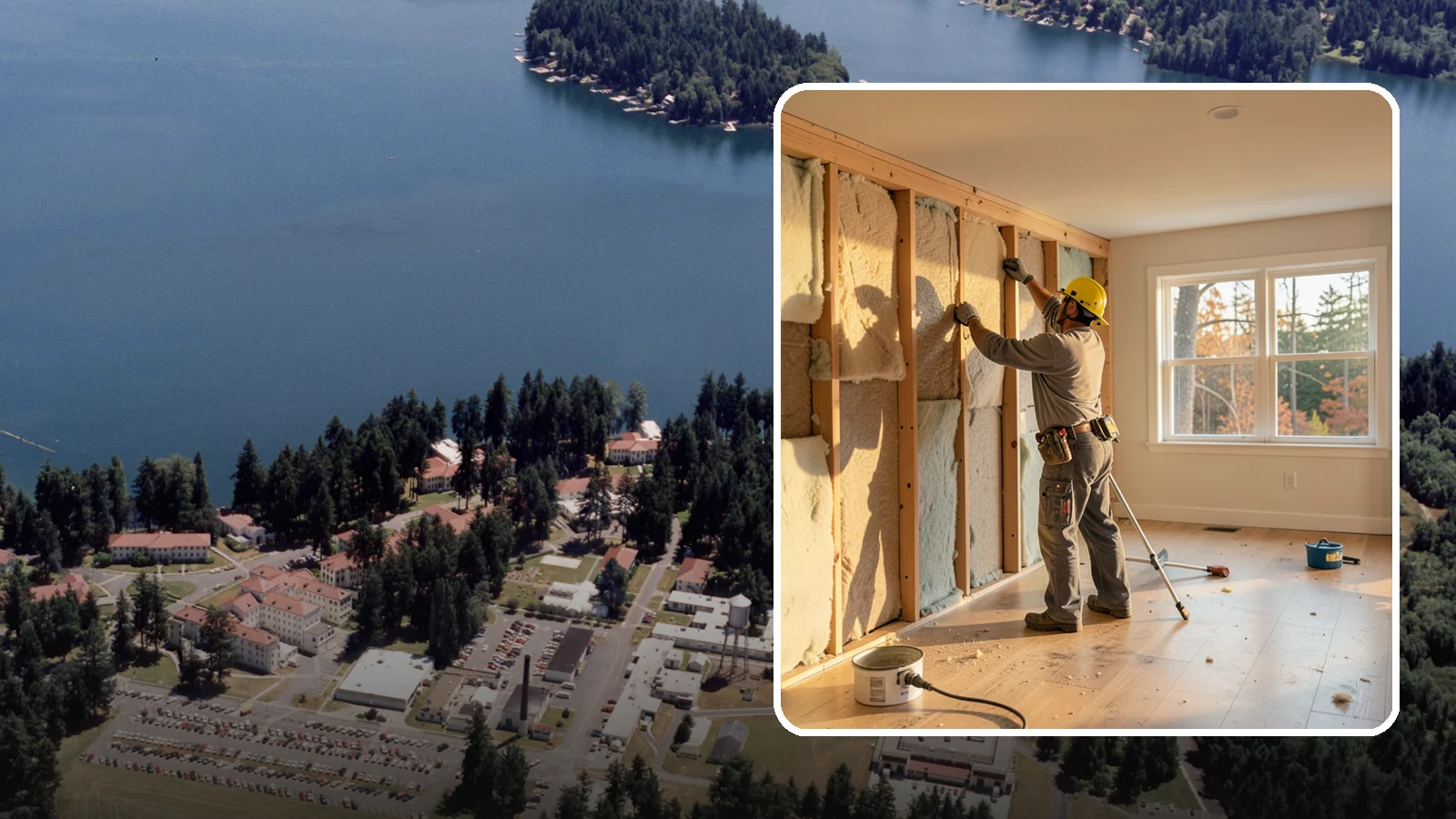 Sound Batt Installation in Lakewood, Pierce County, WA - We install acoustic sound batts to reduce noise transfer between rooms and floors in your home.