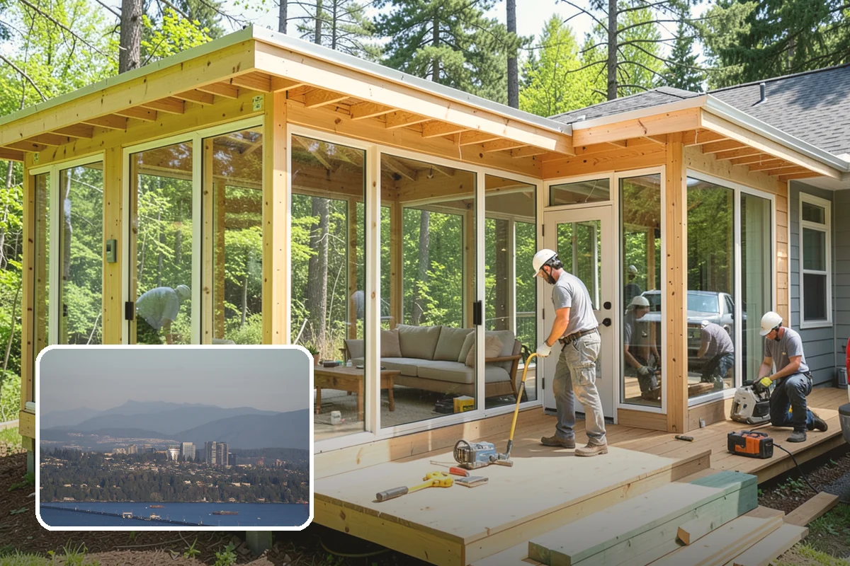 Sound Batt Installation in Medina, King County, WA - Absorbs airborne noise within cavities