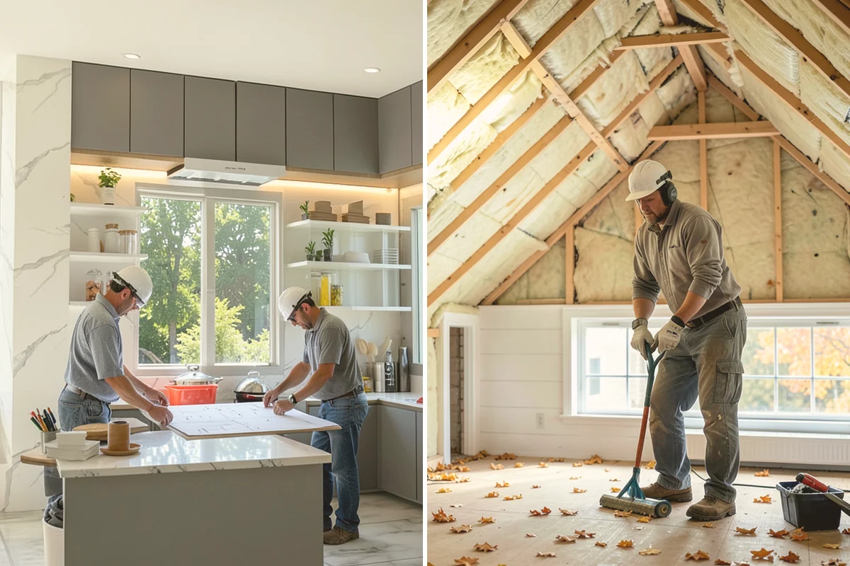 Sound Batt Installation in Milton, King County, WA - Identify interior walls or floors to treat