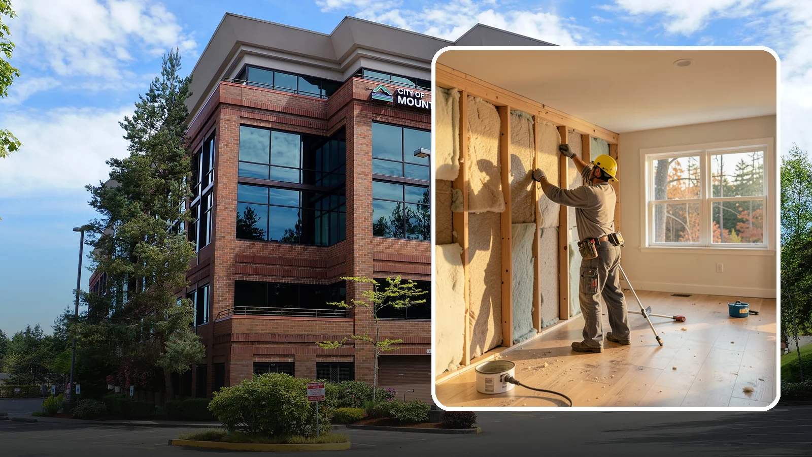 Sound Batt Installation in Mountlake Terrace, Snohomish County, WA - We install acoustic sound batts to reduce noise transfer between rooms and floors in your home.