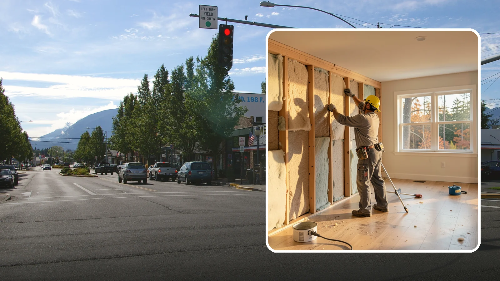 Sound Batt Installation in North Bend, King County, WA - We install acoustic sound batts to reduce noise transfer between rooms and floors in your home.