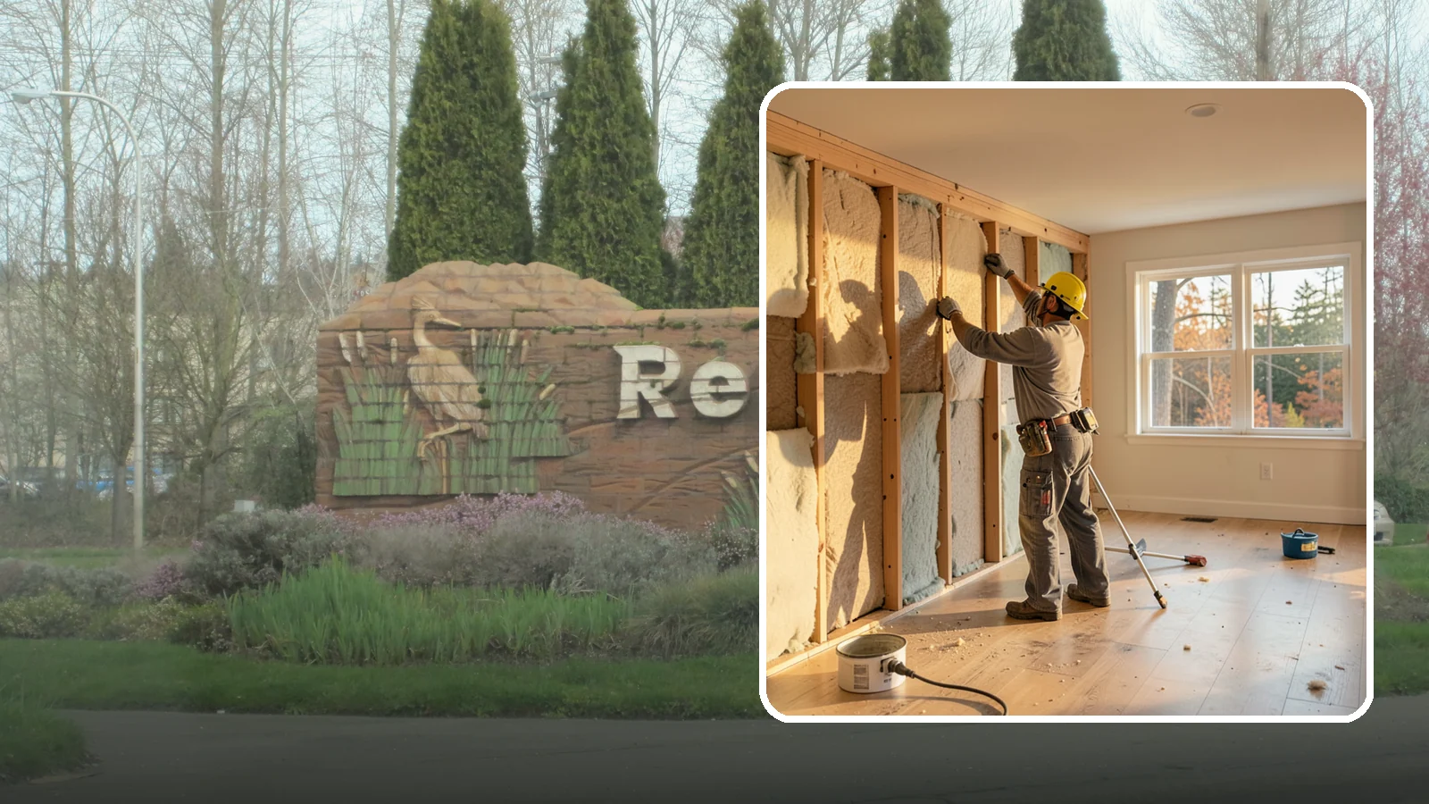 Sound Batt Installation in Renton, King County, WA - We install acoustic sound batts to reduce noise transfer between rooms and floors in your home.