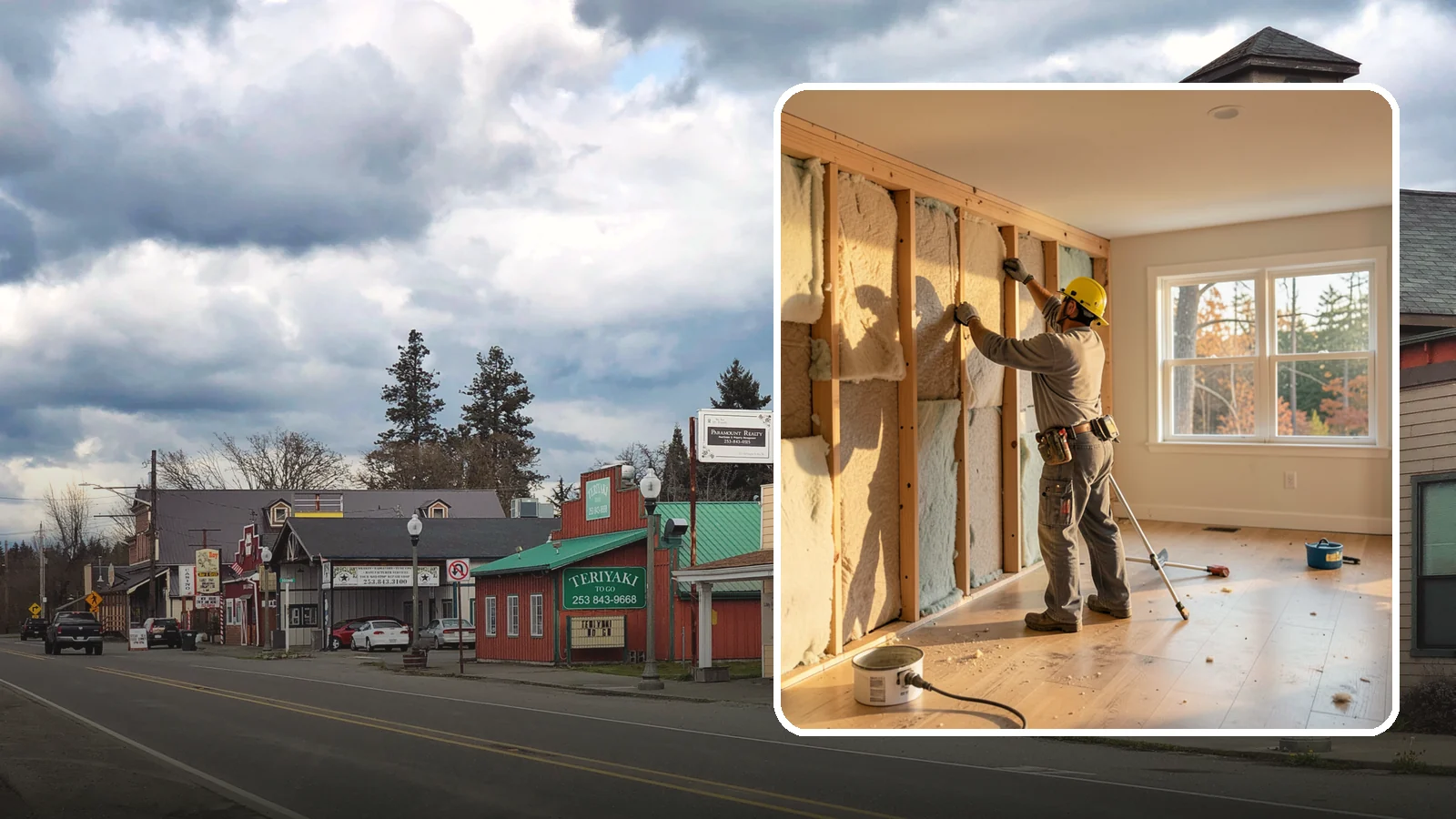 Sound Batt Installation in Roy, Pierce County, WA - We install acoustic sound batts to reduce noise transfer between rooms and floors in your home.
