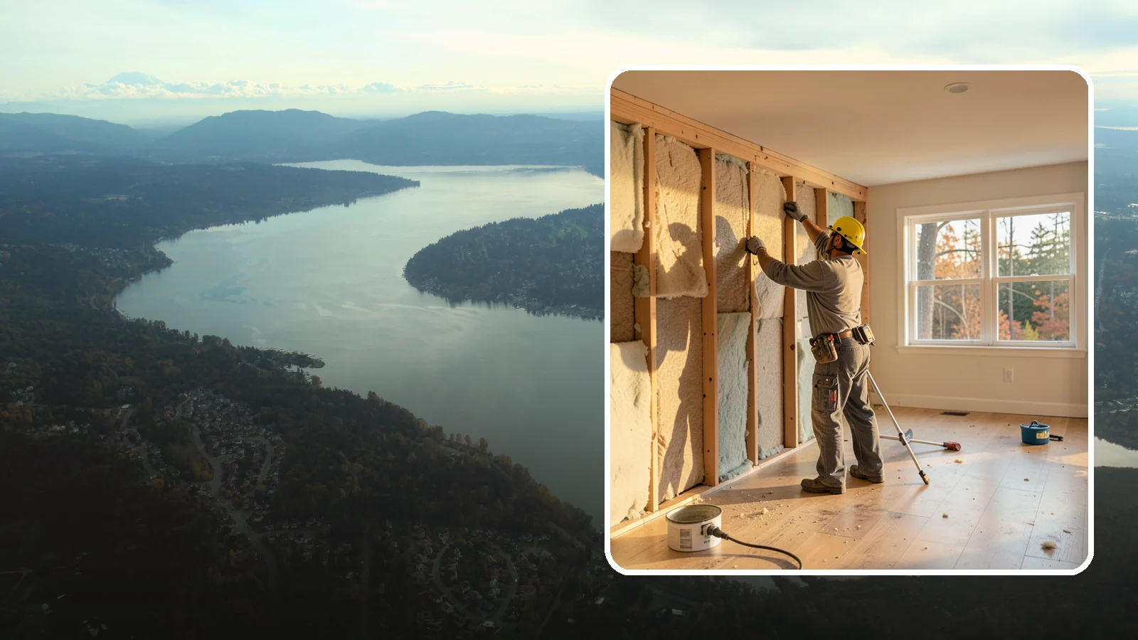 Sound Batt Installation in Sammamish, King County, WA - We install acoustic sound batts to reduce noise transfer between rooms and floors in your home.