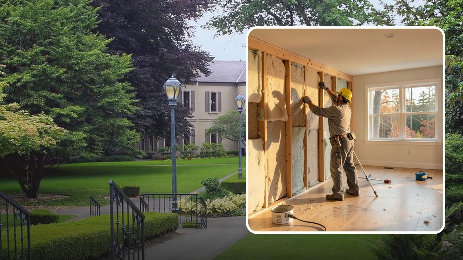 Sound Batt Installation in Woodinville, King County, WA - We install acoustic sound batts to reduce noise transfer between rooms and floors in your home.
