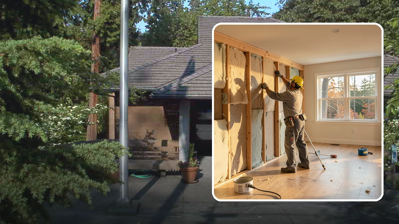 Sound Batt Installation in Yarrow Point, King County, WA - We install acoustic sound batts to reduce noise transfer between rooms and floors in your home.