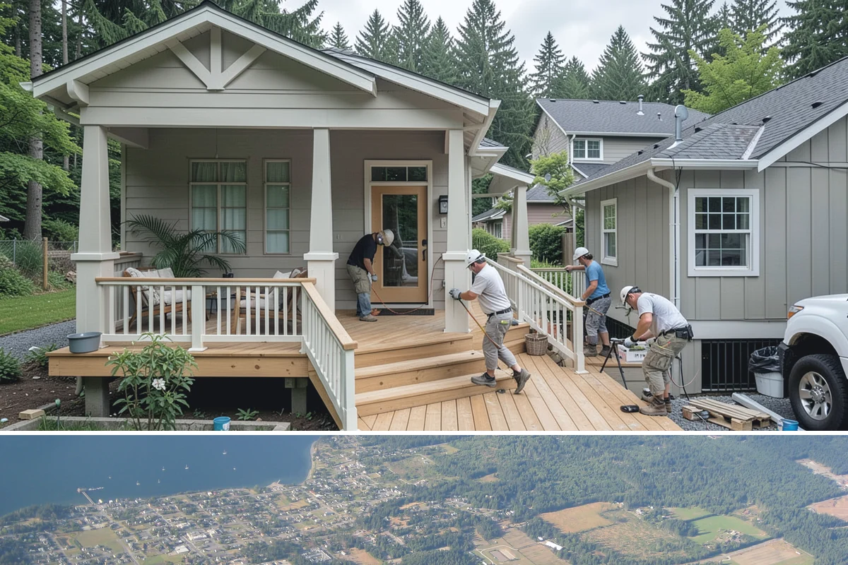 Spec Home Construction in Coupeville, Island County, WA - Listing timing drives the schedule, so we sequence framing for summer and aim finishes toward a spring-market completion.