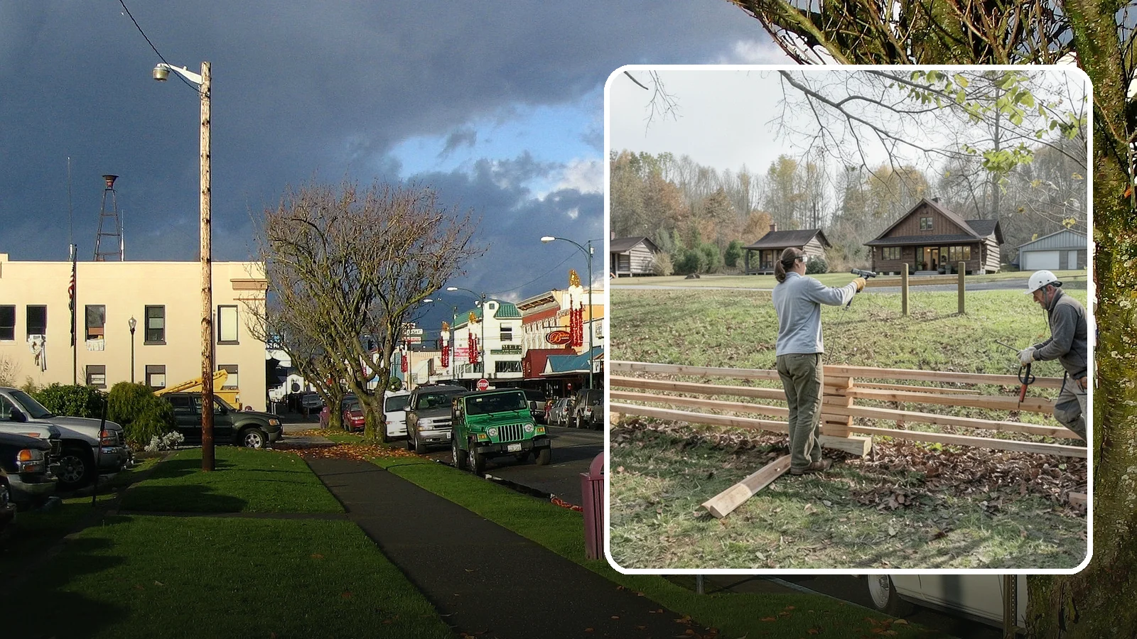 Split Rail Fence Installation in Arlington, Snohomish County, WA - A rustic split rail fence that defines property lines and adds country character without blocking the view.