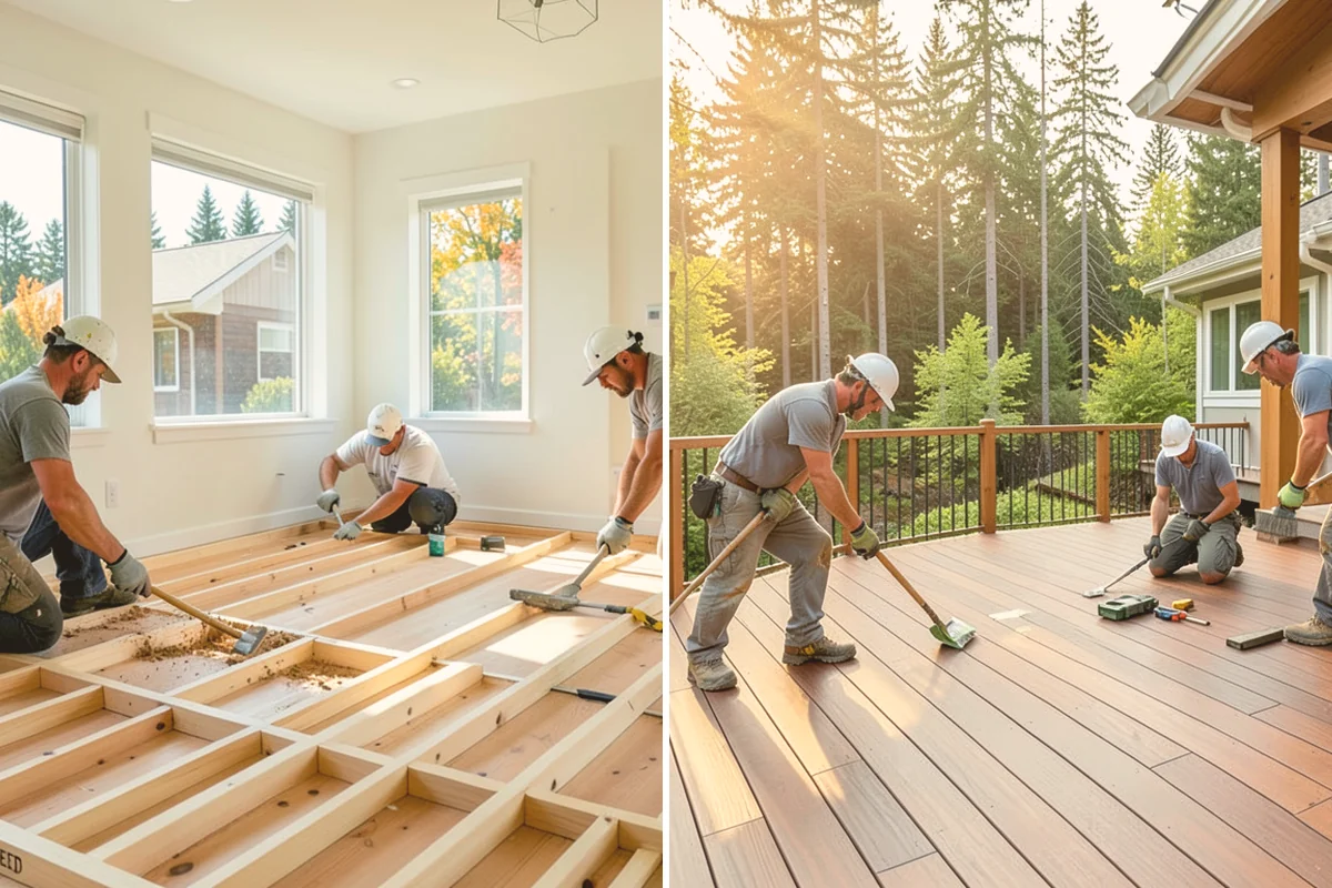 Split Rail Fence Installation in Bothell, King County, WA - Mark the boundary and rail spacing