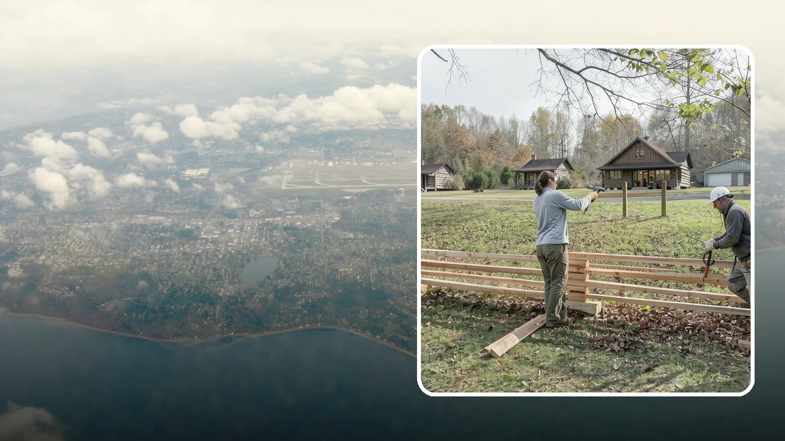 Split Rail Fence Installation in Burien, King County, WA - A rustic split rail fence that defines property lines and adds country character without blocking the view.