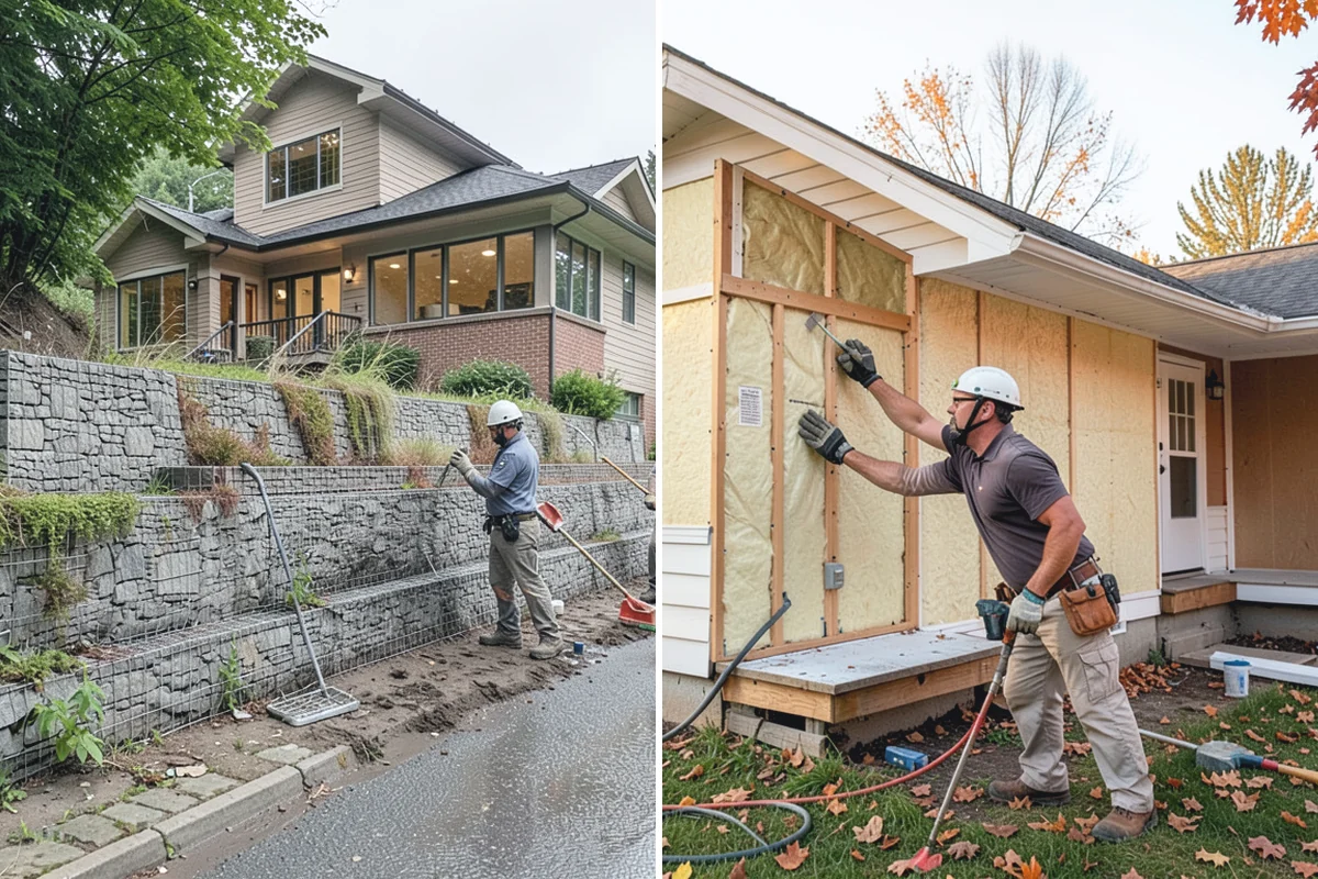 Split Rail Fence Installation in Granite Falls, Snohomish County, WA - Mark the boundary and rail spacing