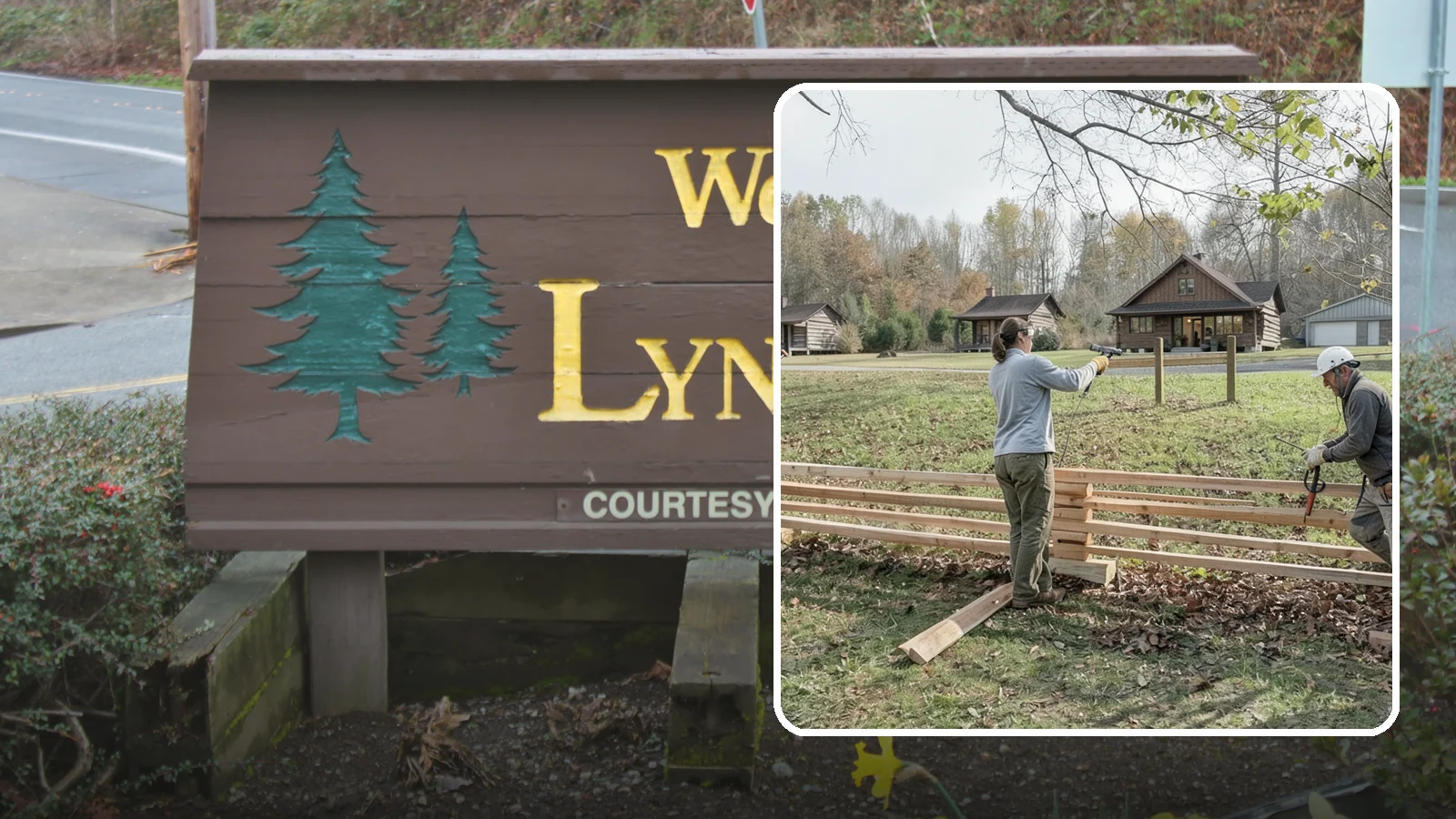 Split Rail Fence Installation in Lynnwood, Snohomish County, WA - A rustic split rail fence that defines property lines and adds country character without blocking the view.