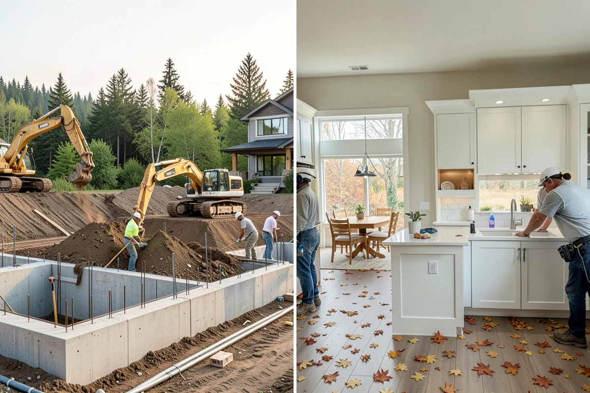 Split Rail Fence Installation in Puyallup, Pierce County, WA - Mark the boundary and rail spacing