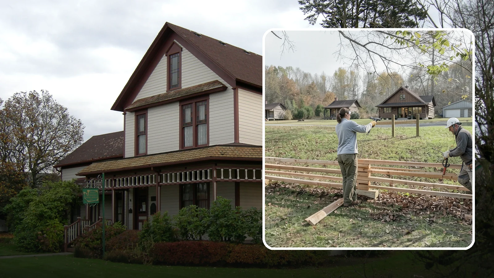 Split Rail Fence Installation in Sumner, Pierce County, WA - A rustic split rail fence that defines property lines and adds country character without blocking the view.