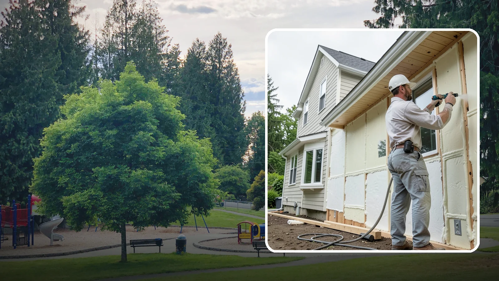Spray Foam Insulation in Bonney Lake, Pierce County, WA - We apply spray foam insulation that air-seals and insulates in one step for superior PNW moisture control.