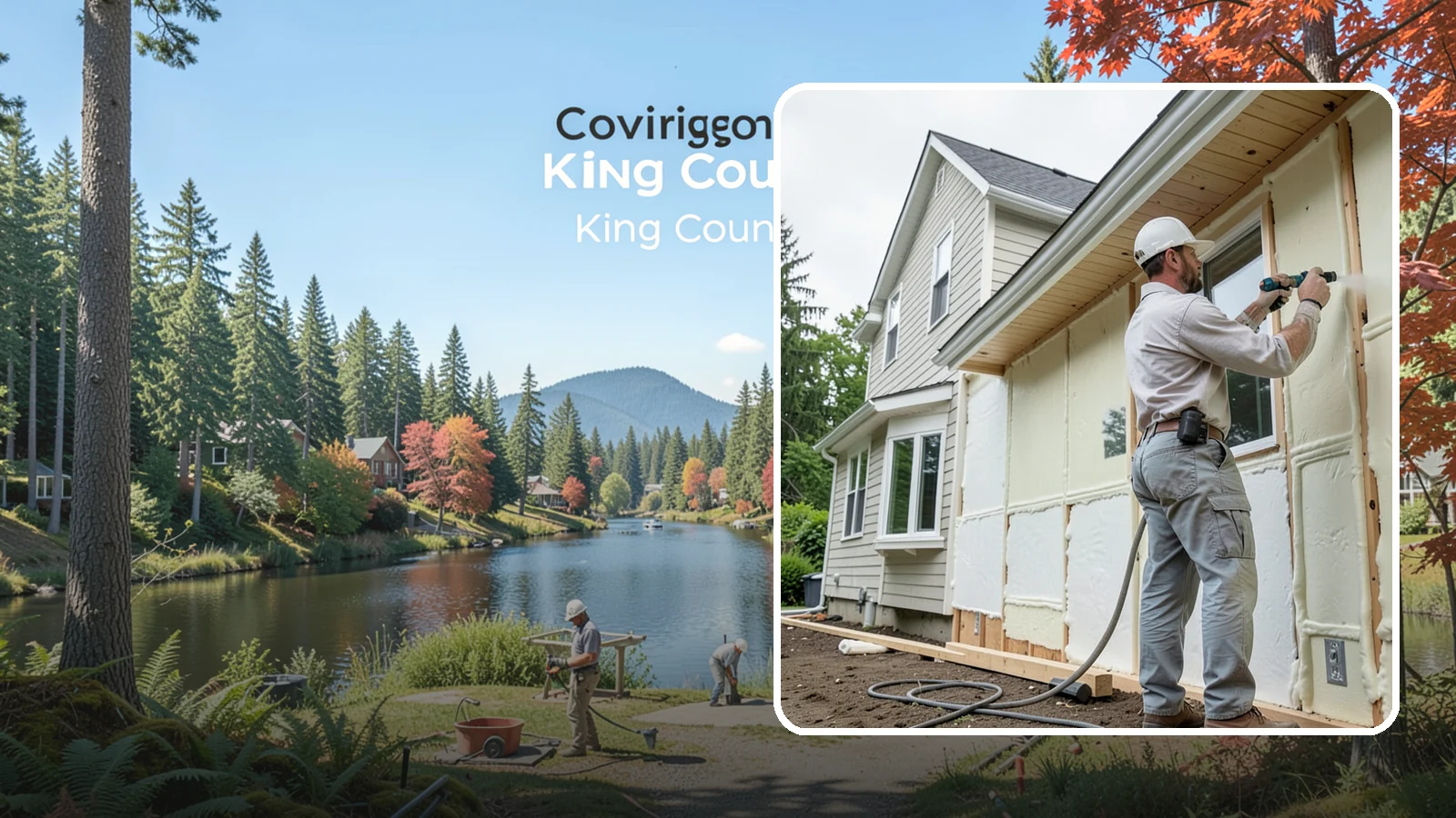 Spray Foam Insulation in Covington, King County, WA - We apply spray foam insulation that air-seals and insulates in one step for superior PNW moisture control.