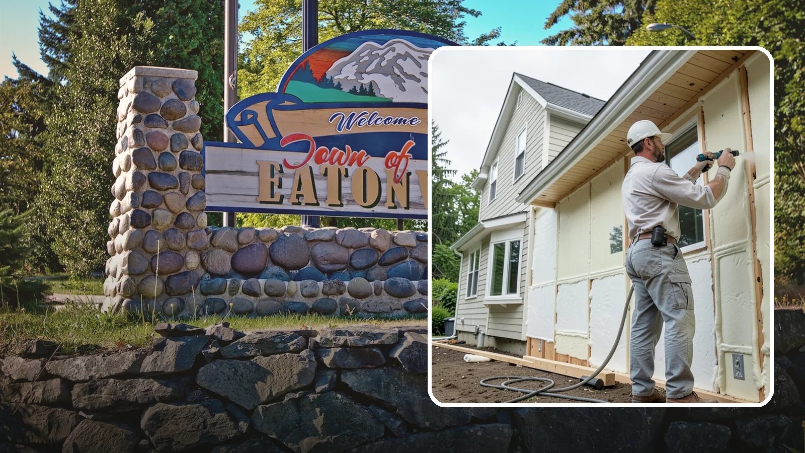Spray Foam Insulation in Eatonville, Pierce County, WA - We apply spray foam insulation that air-seals and insulates in one step for superior PNW moisture control.