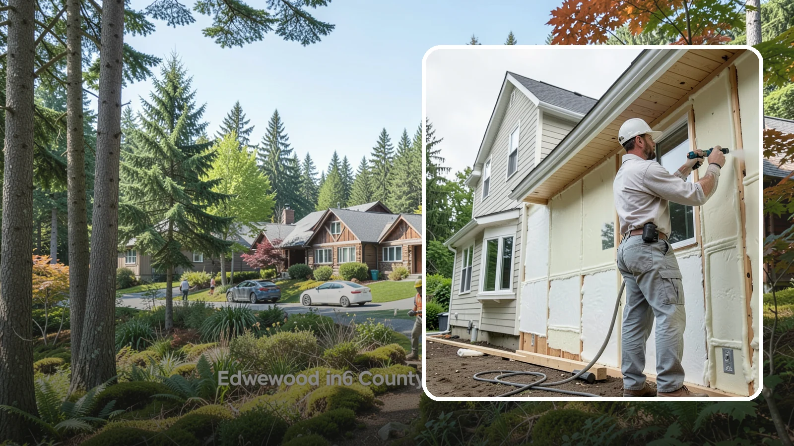 Spray Foam Insulation in Edgewood, Pierce County, WA - We apply spray foam insulation that air-seals and insulates in one step for superior PNW moisture control.