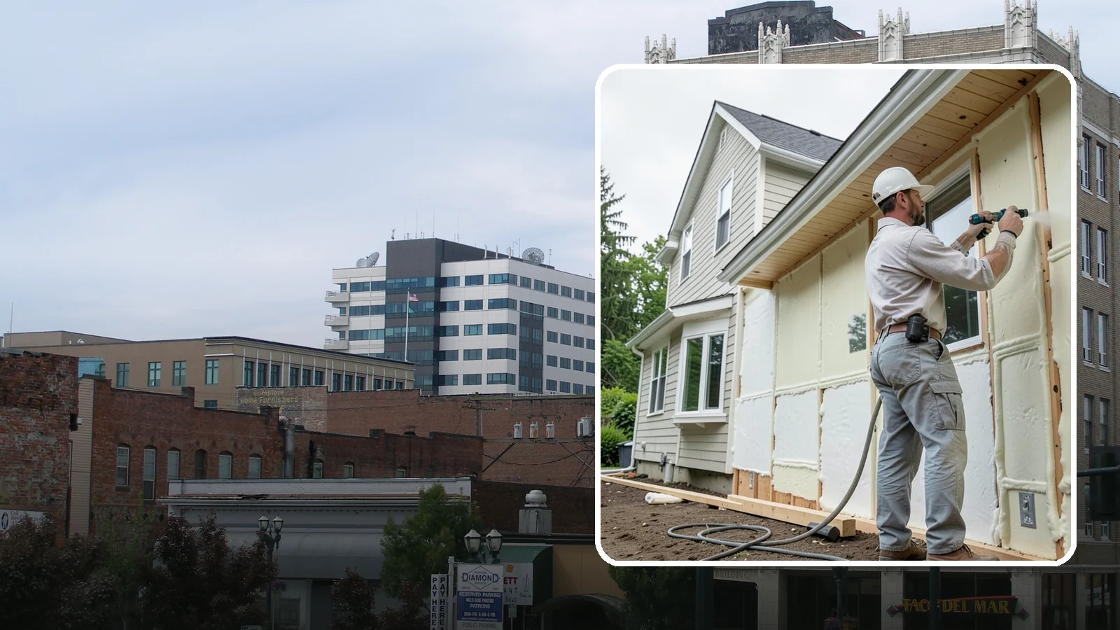 Spray Foam Insulation in Everett, Snohomish County, WA - We apply spray foam insulation that air-seals and insulates in one step for superior PNW moisture control.