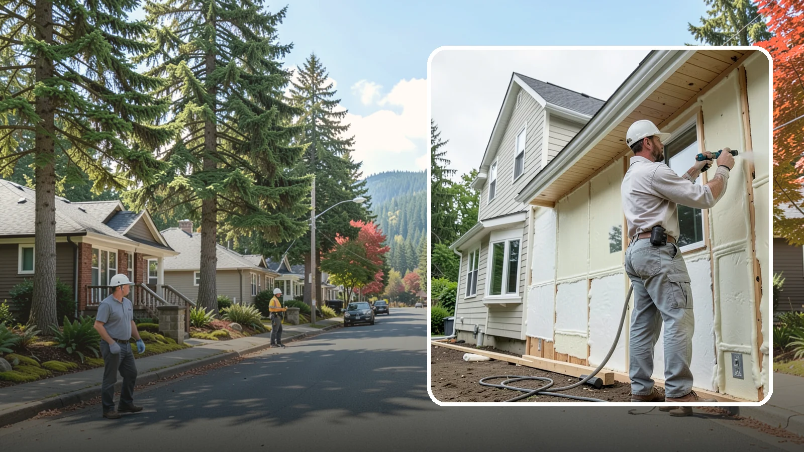 Spray Foam Insulation in Hunts Point, King County, WA - We apply spray foam insulation that air-seals and insulates in one step for superior PNW moisture control.