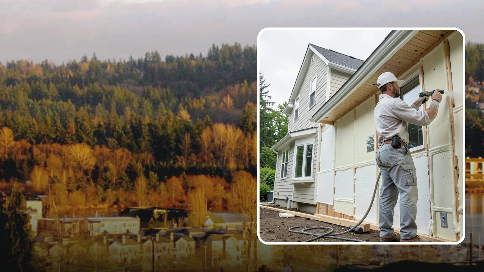Spray Foam Insulation in Kenmore, King County, WA - We apply spray foam insulation that air-seals and insulates in one step for superior PNW moisture control.
