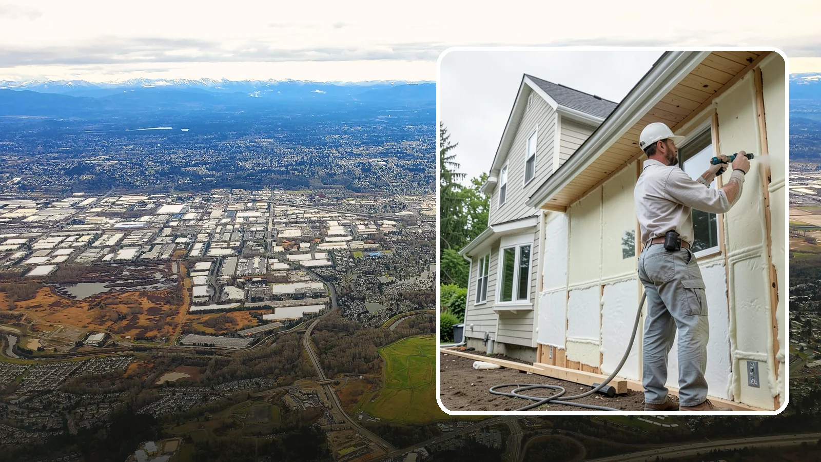 Spray Foam Insulation in Kent, King County, WA - We apply spray foam insulation that air-seals and insulates in one step for superior PNW moisture control.