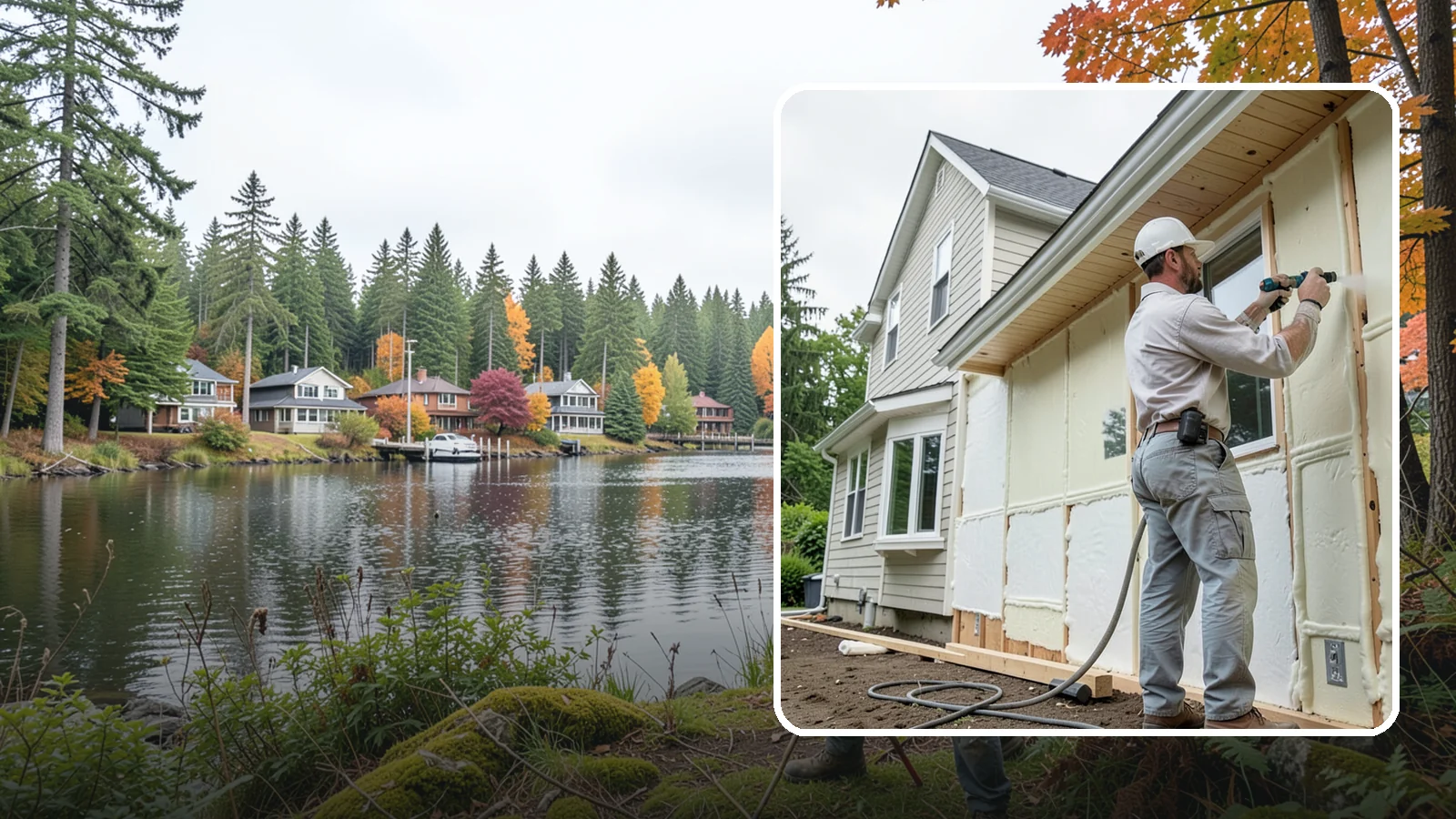 Spray Foam Insulation in La Conner, Skagit County, WA - We apply spray foam insulation that air-seals and insulates in one step for superior PNW moisture control.