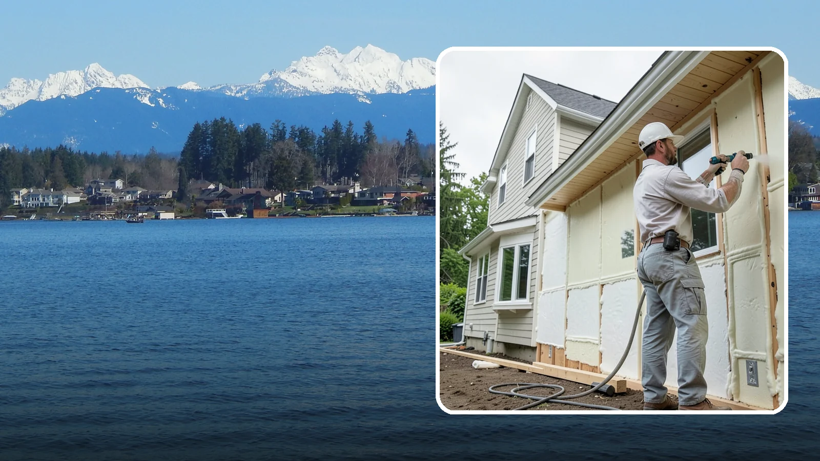 Spray Foam Insulation in Lake Stevens, Snohomish County, WA - We apply spray foam insulation that air-seals and insulates in one step for superior PNW moisture control.