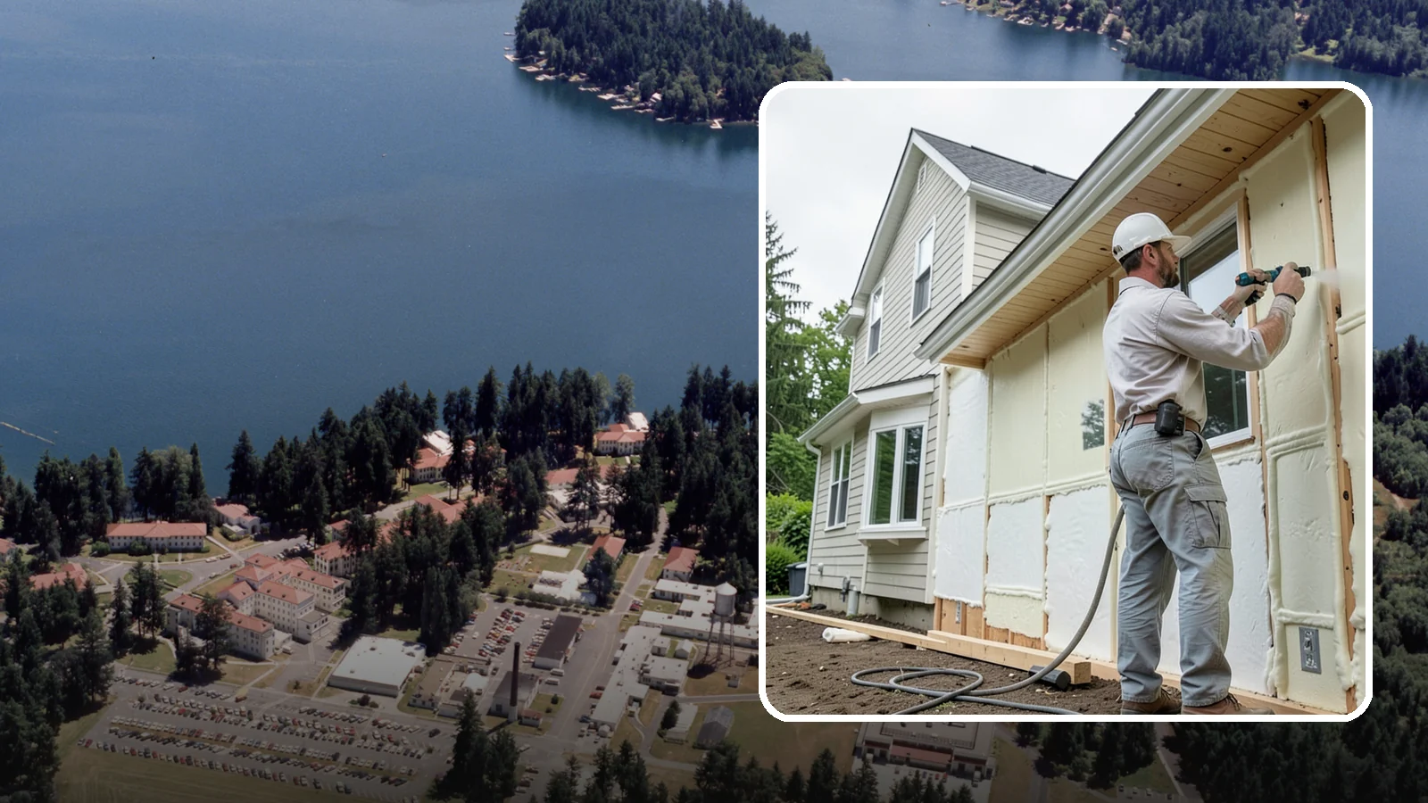 Spray Foam Insulation in Lakewood, Pierce County, WA - We apply spray foam insulation that air-seals and insulates in one step for superior PNW moisture control.