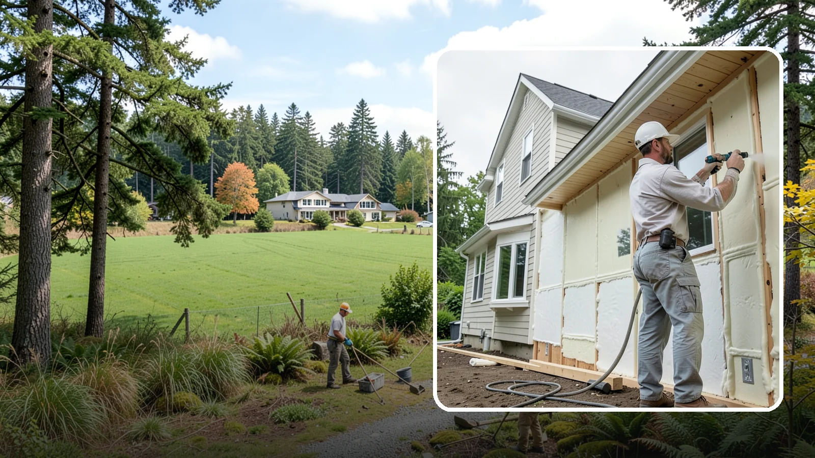 Spray Foam Insulation in Lyman, Skagit County, WA - We apply spray foam insulation that air-seals and insulates in one step for superior PNW moisture control.