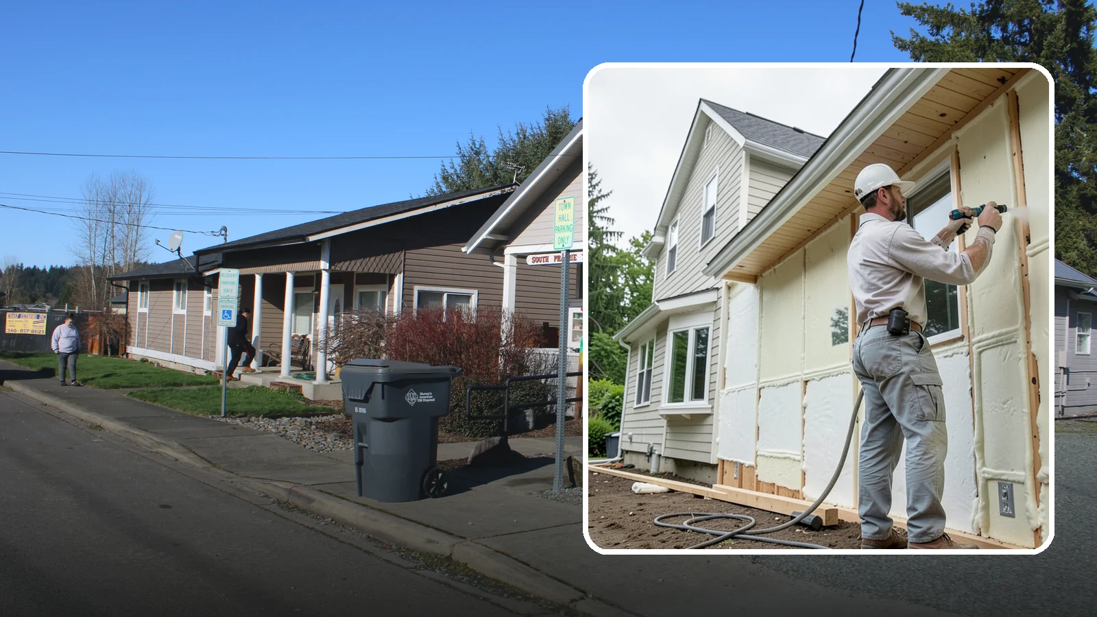 Spray Foam Insulation in South Prairie, Pierce County, WA - We apply spray foam insulation that air-seals and insulates in one step for superior PNW moisture control.