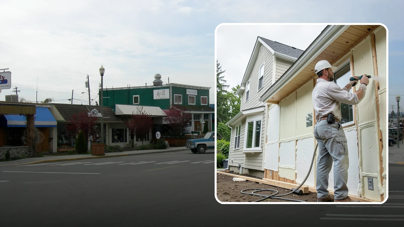 Spray Foam Insulation in Stanwood, Snohomish County, WA - We apply spray foam insulation that air-seals and insulates in one step for superior PNW moisture control.