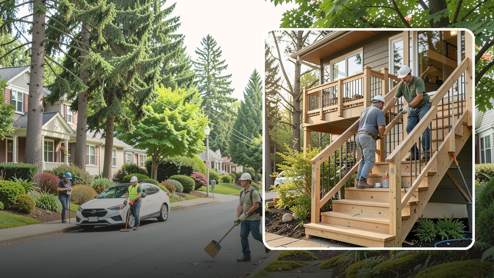Stair Construction in Beaux Arts Village, King County, WA - New staircases designed and built to code for safe, comfortable everyday use.