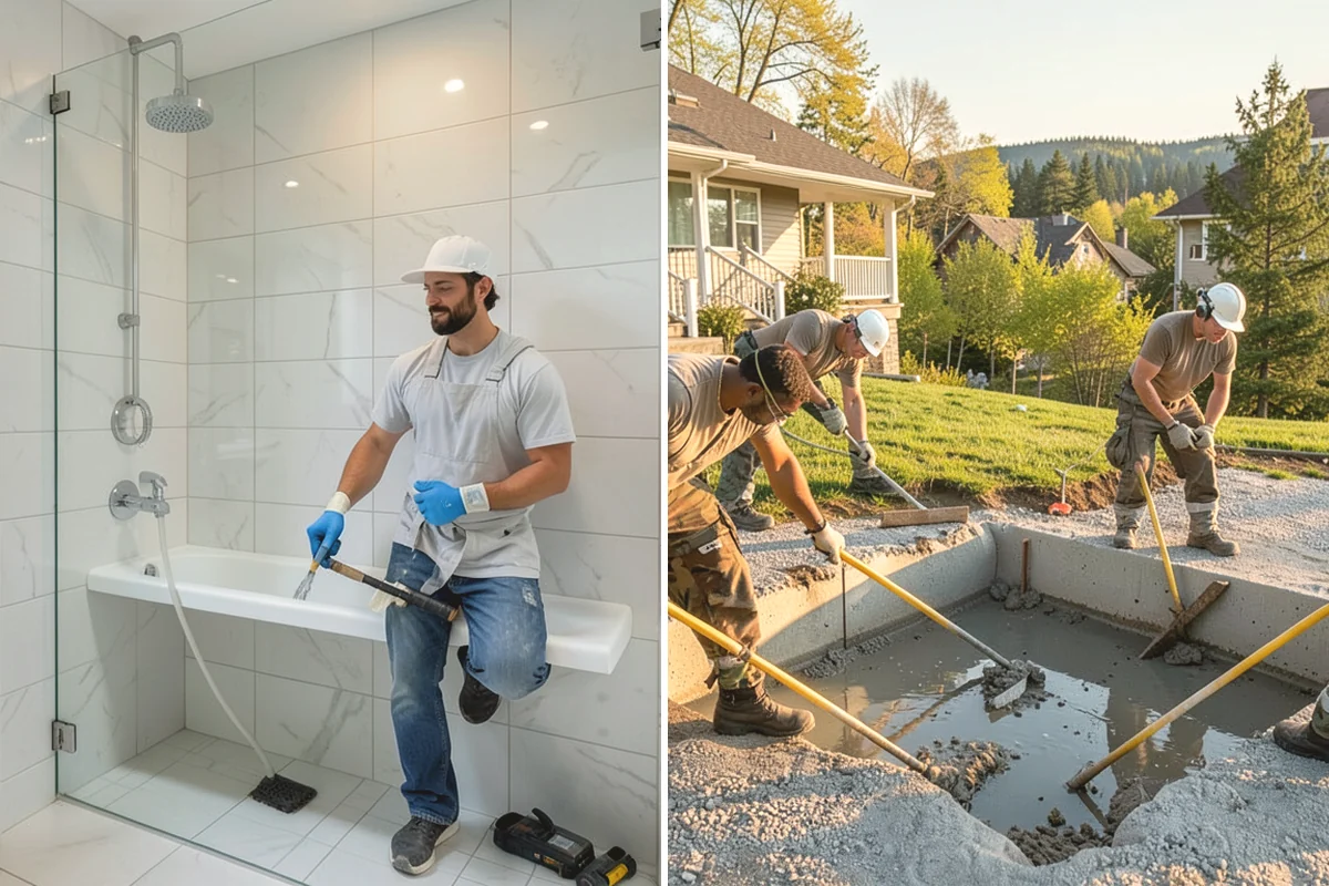 Stair Construction in Burien, King County, WA - Measure the opening and calculate rise and run