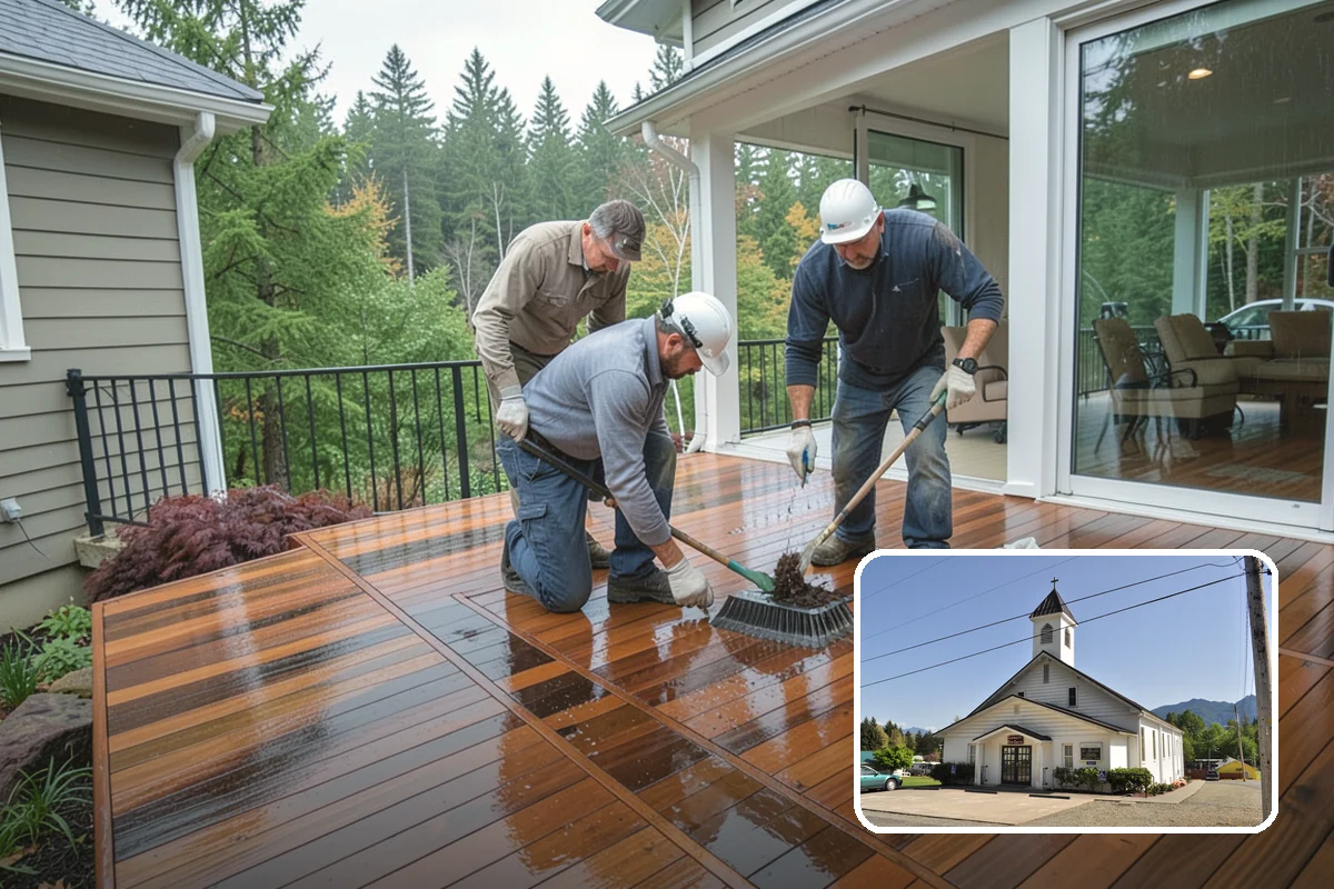 Stair Construction in Concrete, Skagit County, WA - Code-compliant rise, run, and headroom