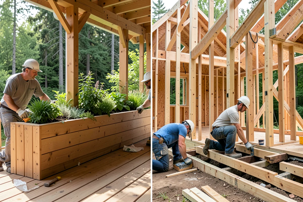 Stair Construction in Concrete, Skagit County, WA - Measure the opening and calculate rise and run