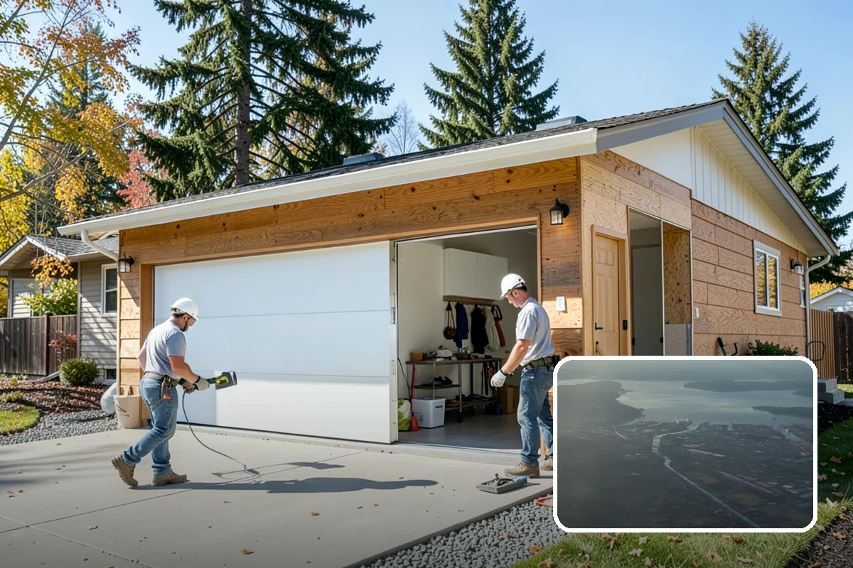 Stair Construction in Fife, Pierce County, WA - Code-compliant rise, run, and headroom