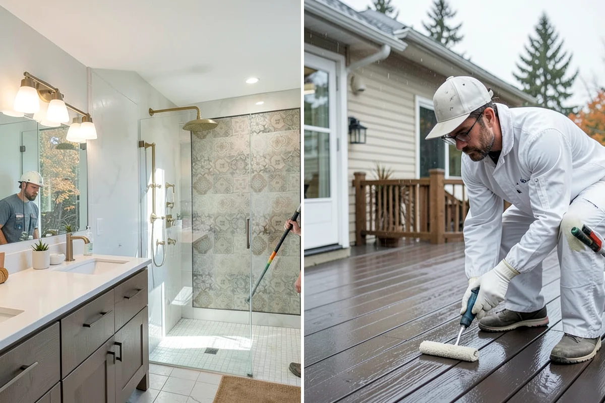 Stair Construction in Gig Harbor, Pierce County, WA - Measure the opening and calculate rise and run