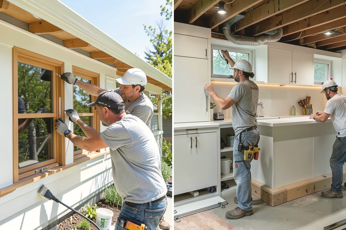 Stair Construction in Issaquah, King County, WA - Measure the opening and calculate rise and run