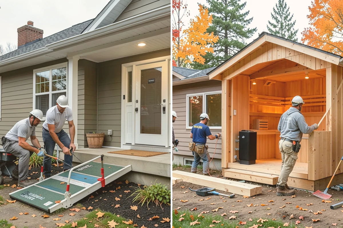 Stair Construction in Kirkland, King County, WA - Measure the opening and calculate rise and run
