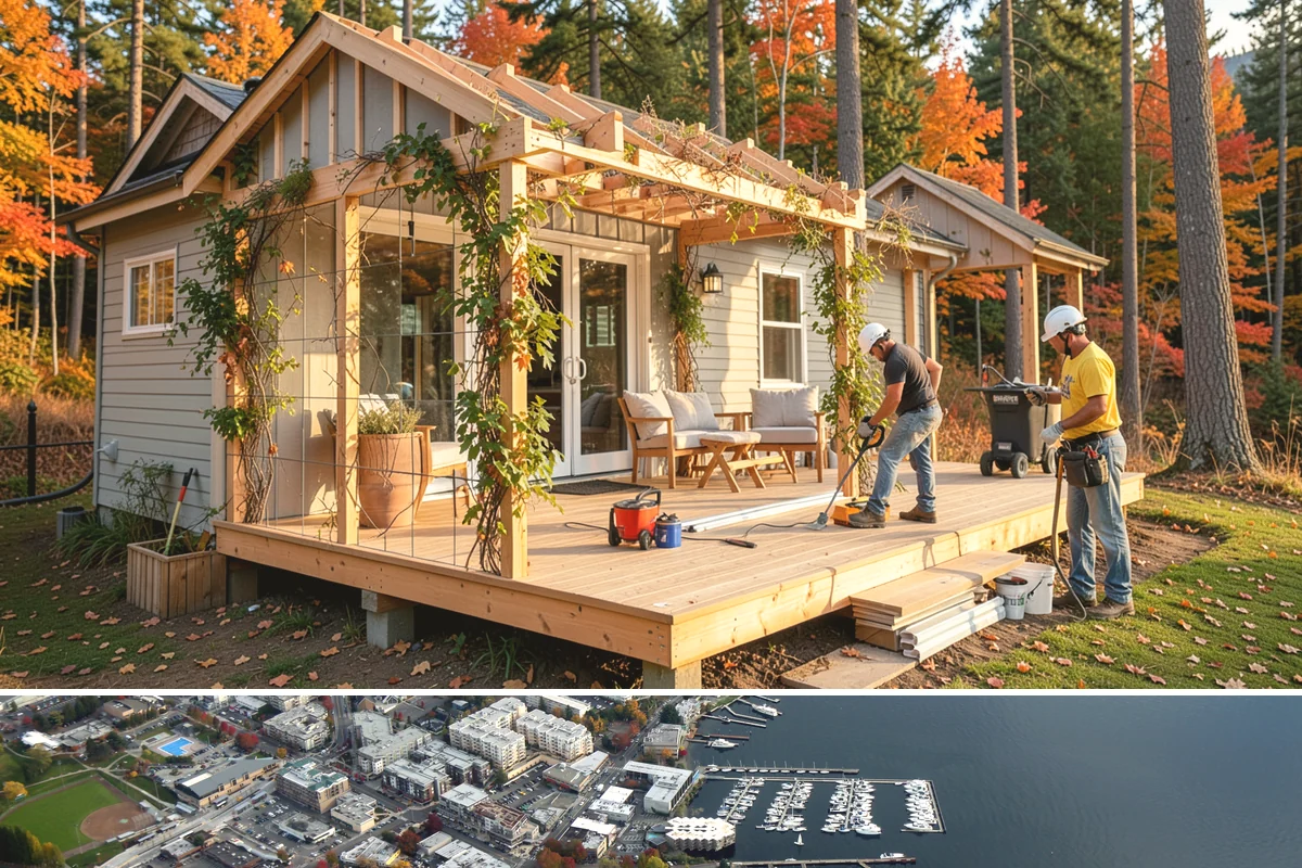 Stair Construction in Kirkland, King County, WA - Stair construction is interior work that proceeds year-round and is often timed with a broader remodel.