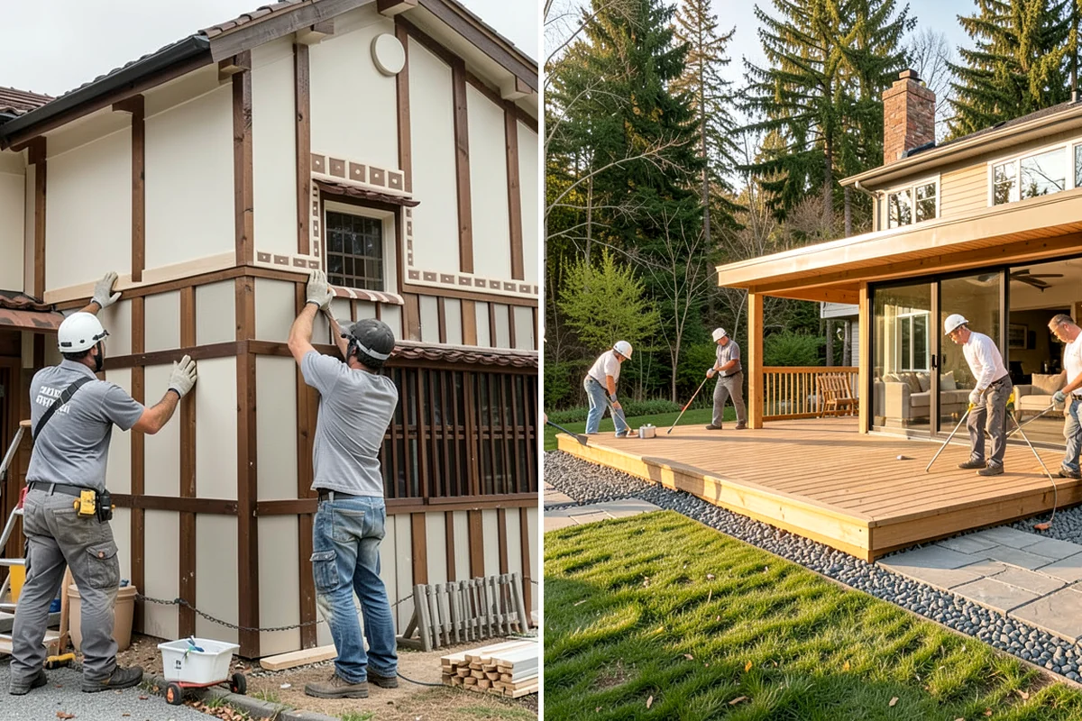 Stair Construction in Lake Forest Park, King County, WA - Measure the opening and calculate rise and run