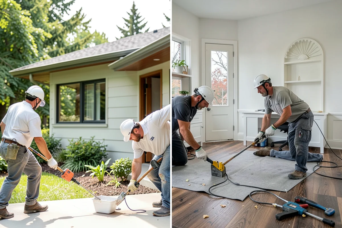 Stair Construction in Lakewood, Pierce County, WA - Measure the opening and calculate rise and run