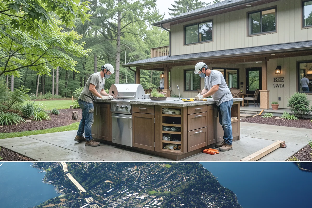Stair Construction in Mercer Island, King County, WA - Stair construction is interior work that proceeds year-round and is often timed with a broader remodel.