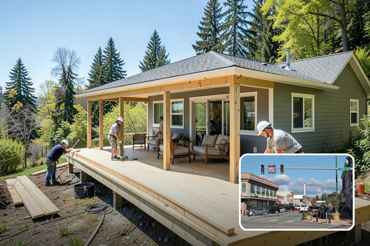 Stair Construction in Monroe, Snohomish County, WA - Code-compliant rise, run, and headroom