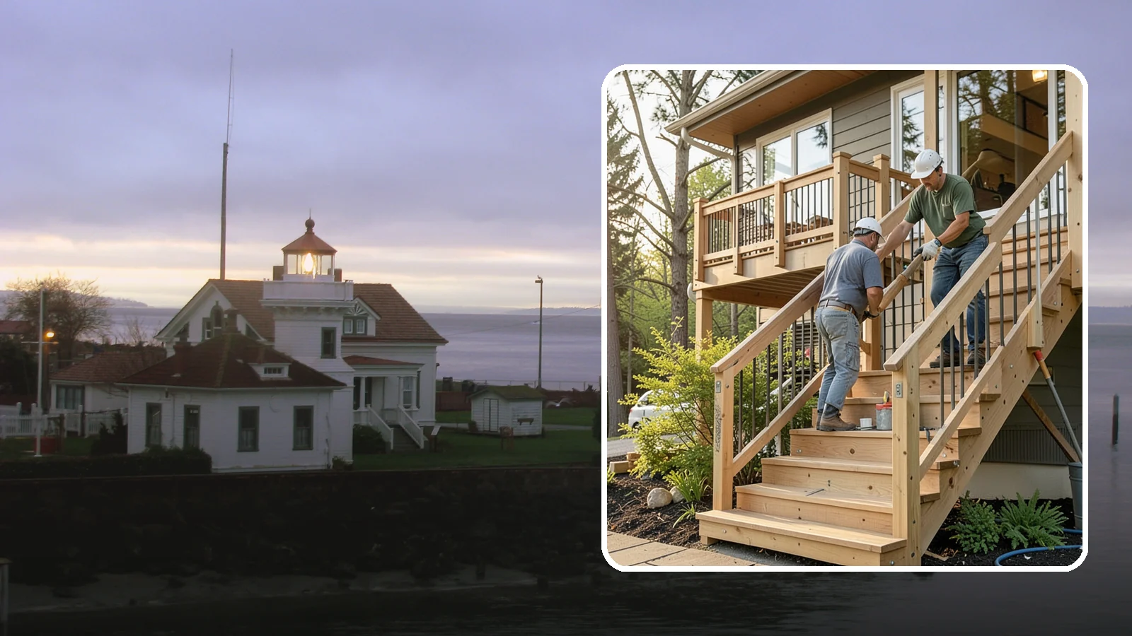 Stair Construction in Mukilteo, Snohomish County, WA - New staircases designed and built to code for safe, comfortable everyday use.